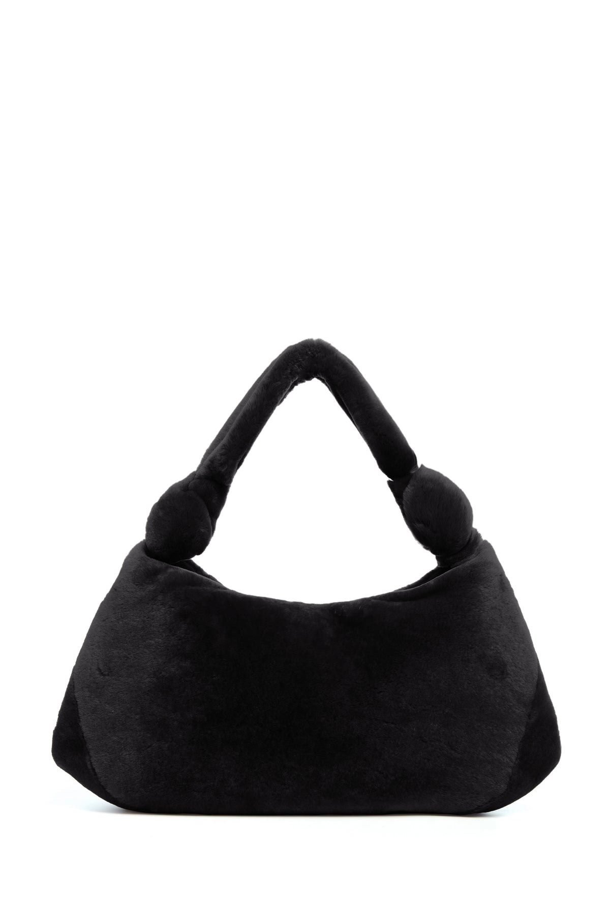 Small Antonia Bag in Black Shearling