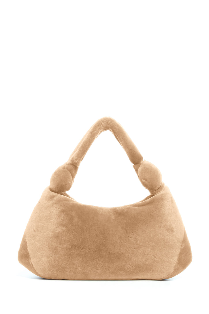Small Antonia Bag in Champagne Shearling