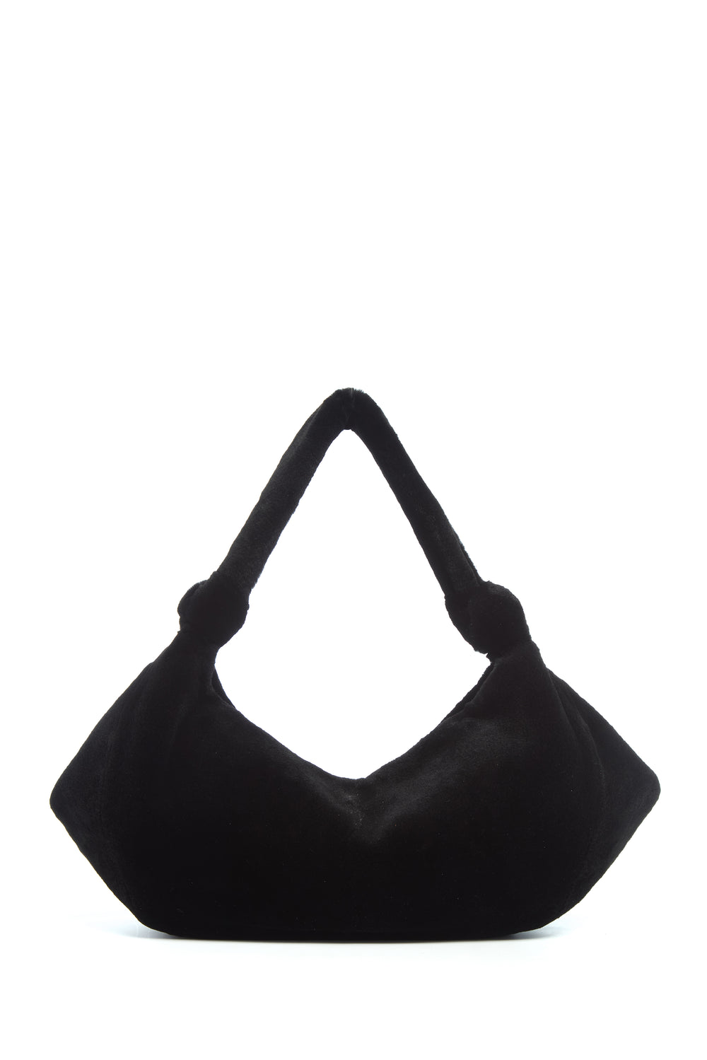 Small Antonia Bag In Black Shearling