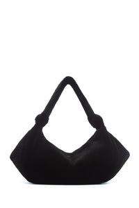 Small Antonia Bag In Black Shearling