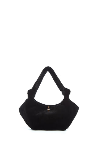 Mini Antonia Bag in Black Mink Fur