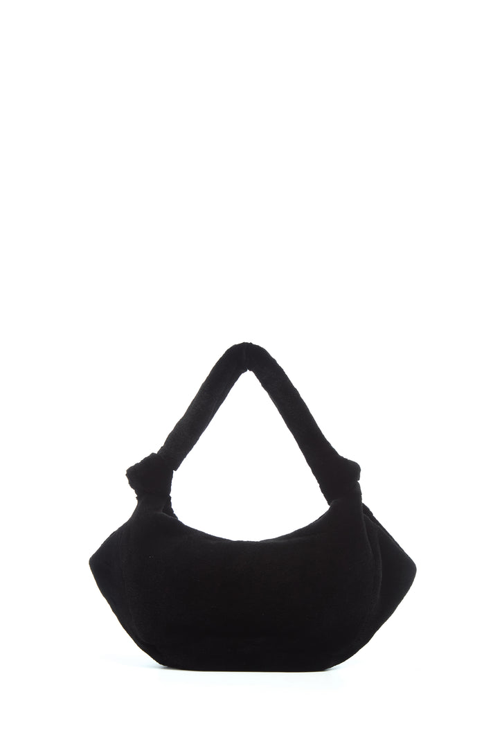 Mini Antonia Bag in Black Recycled Fur