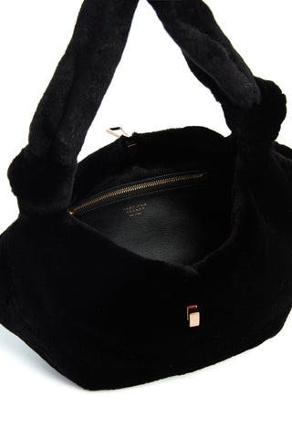 Mini Antonia Bag in Black Mink Fur