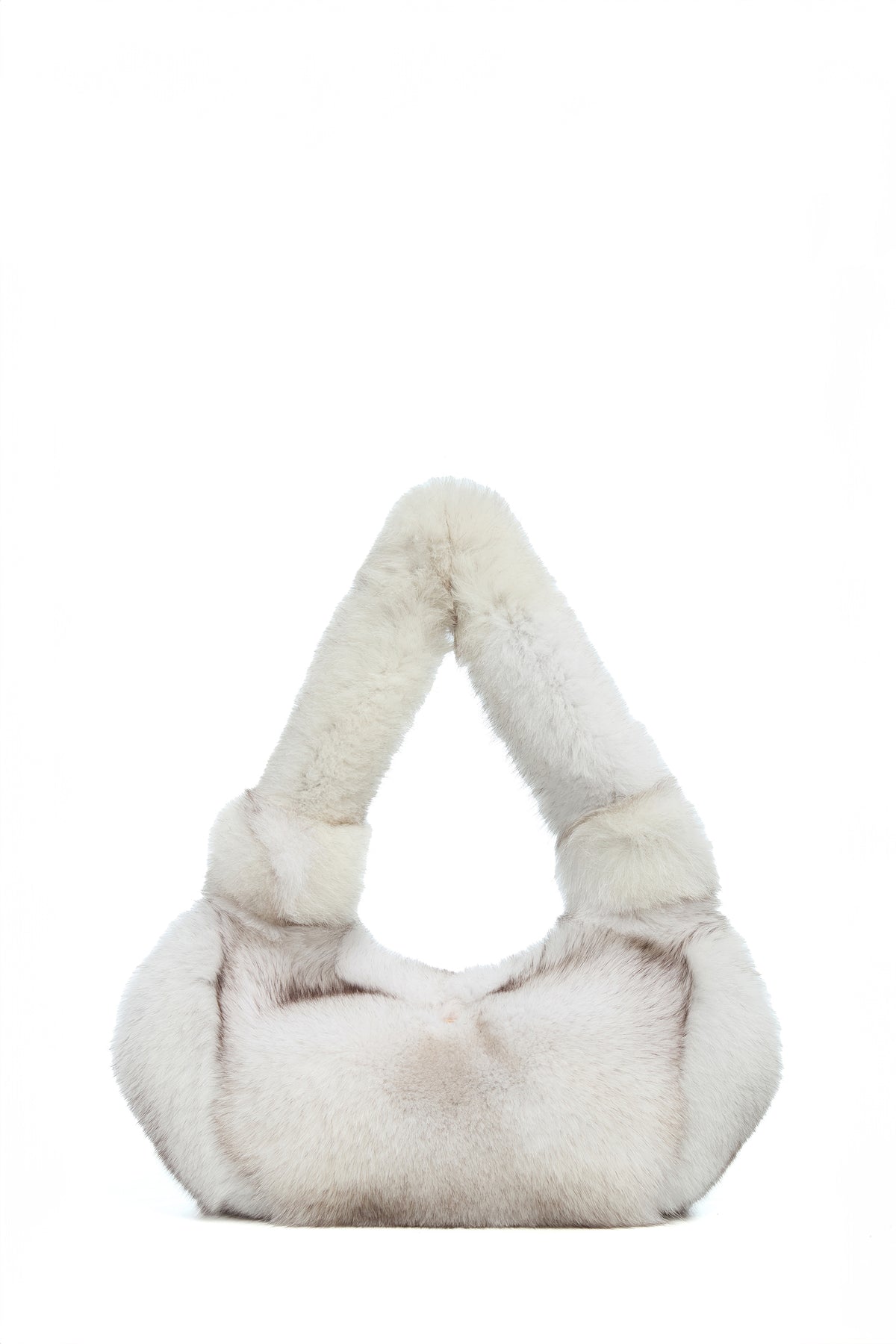 Mini Antonia Bag In White Recycled Fur
