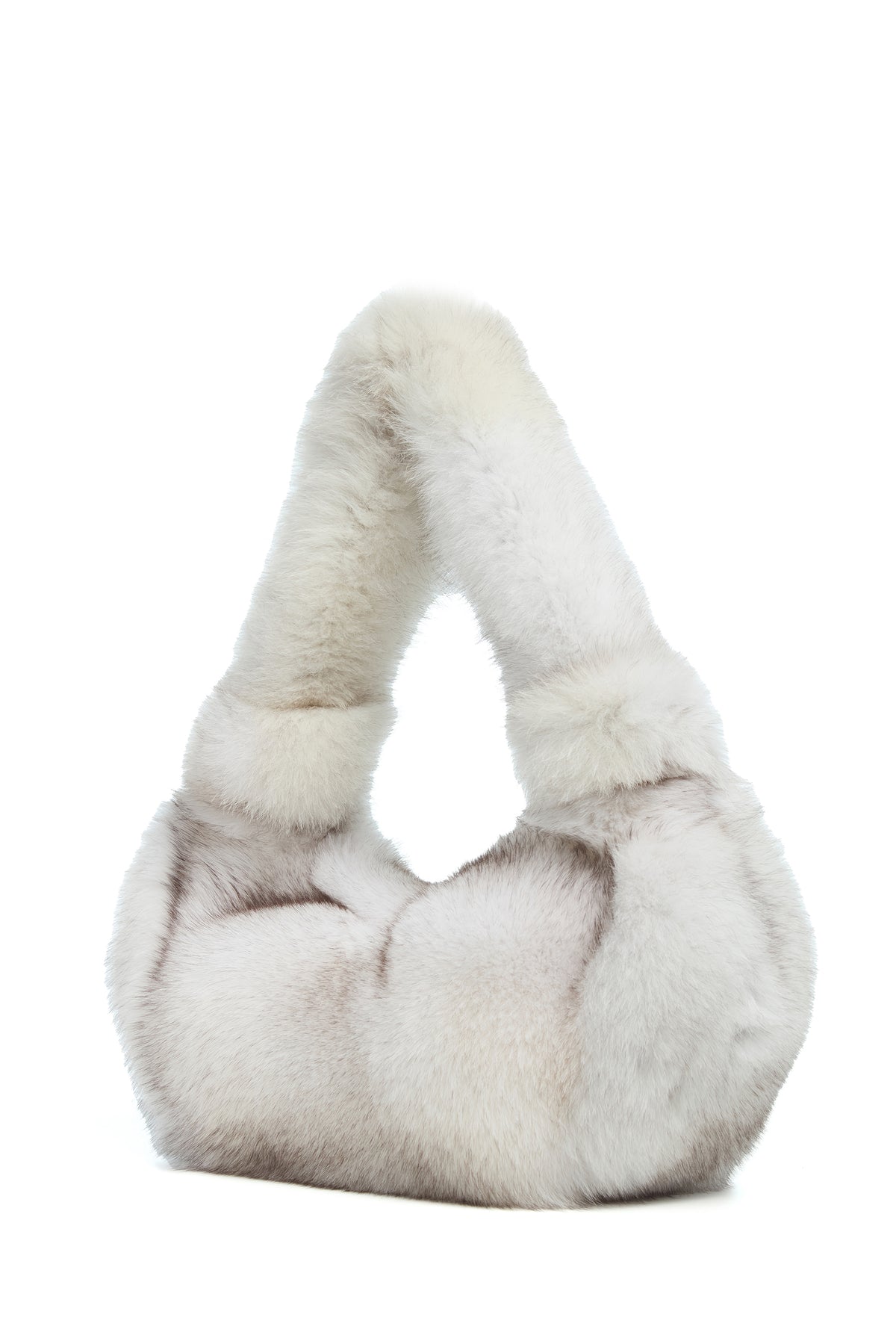 Mini Antonia Bag In White Recycled Fur