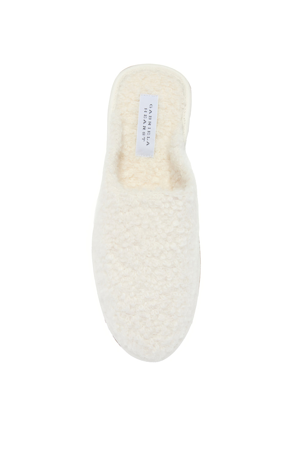 Bristol Slipper in Ivory Cashmere Boucle
