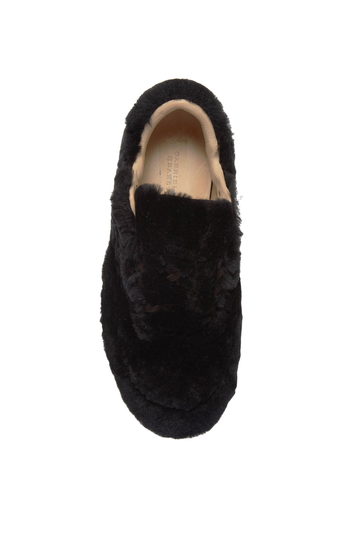 Ohio Slip-on Sneaker in Black Shearling