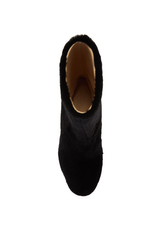 Tina Ankle Boot in Black Shearling