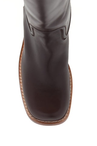 Marion Tall Boot in Dark Brown Leather