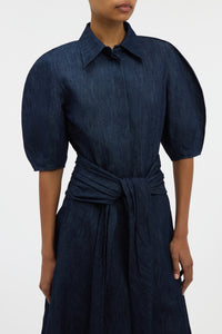 Sansi Top in Recycled Cotton Denim