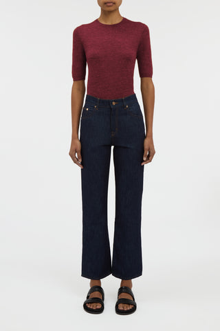 Elara Cropped Jean in Recycled Cotton Denim
