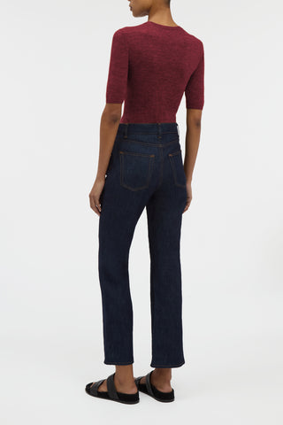 Elara Cropped Jean in Recycled Cotton Denim