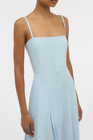 Magritte Dress in Light Blue Aloe Linen