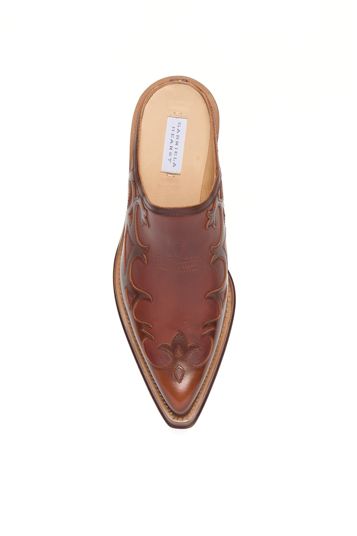 Temperance Cowboy Mule in Cognac Leather
