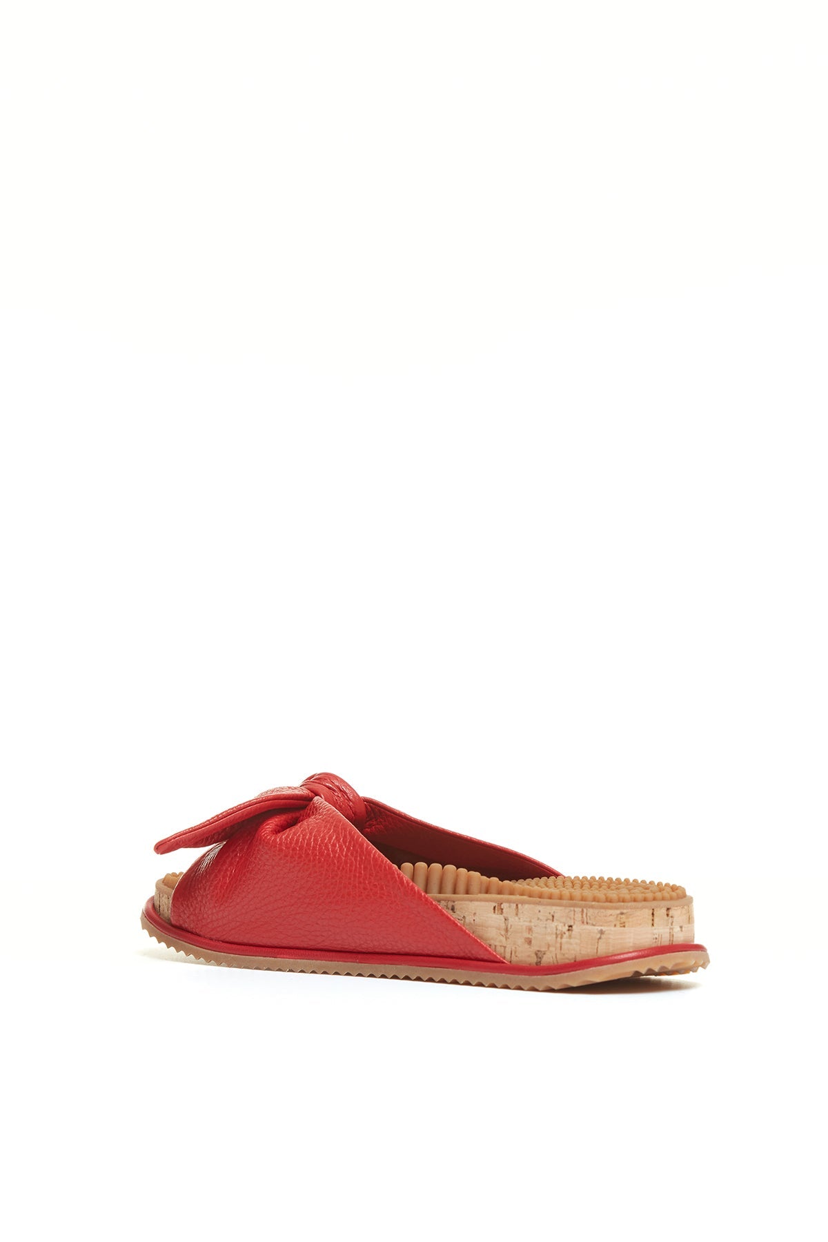 Virgil Reflexology Slide in Rust Nappa Leather