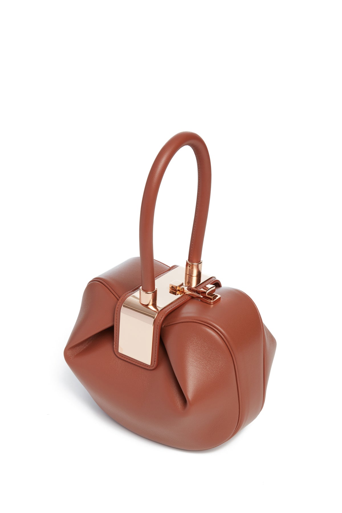 Nina Midas Bag in Cognac Nappa Leather