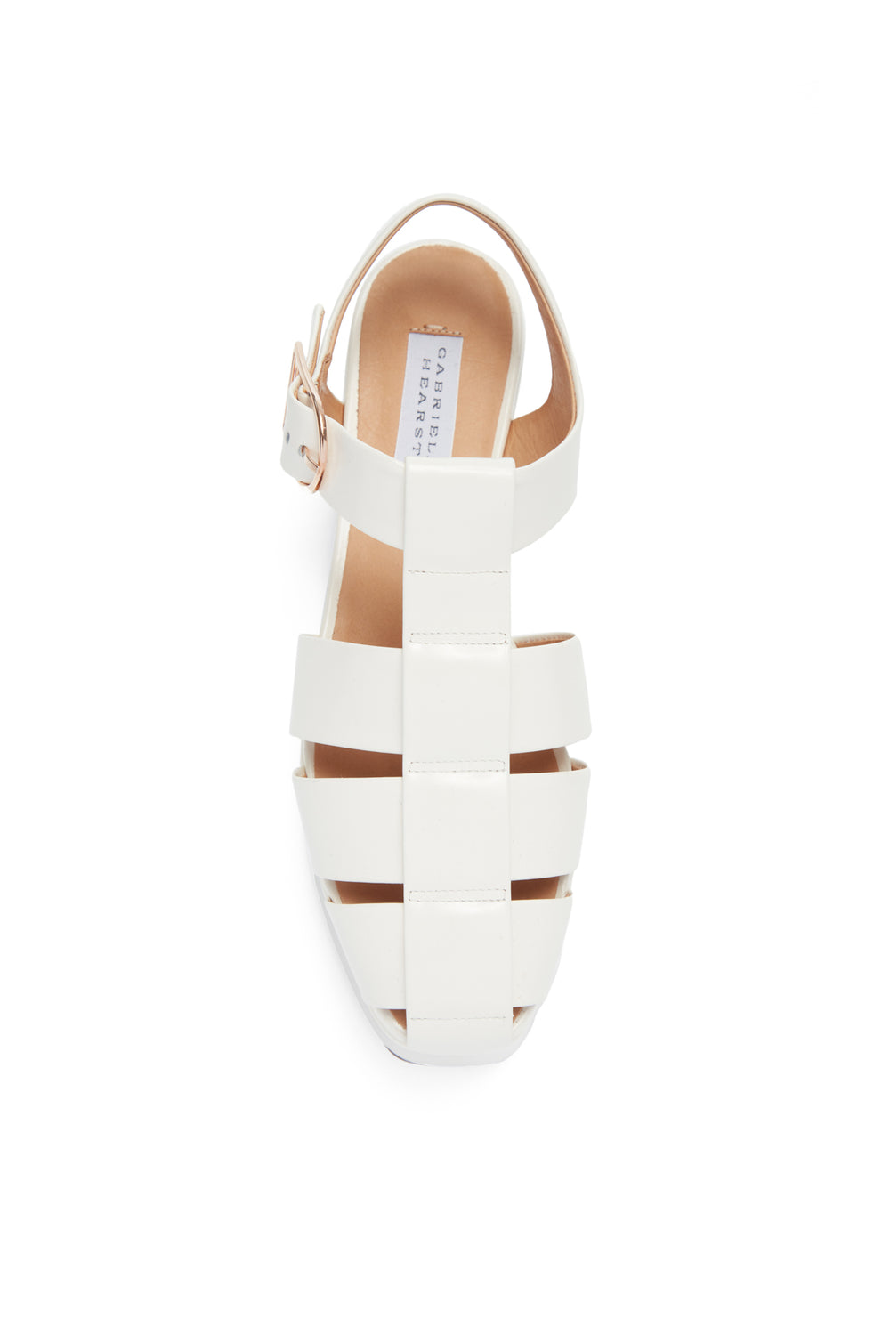 Mila Platform Sandal in Cream Leather