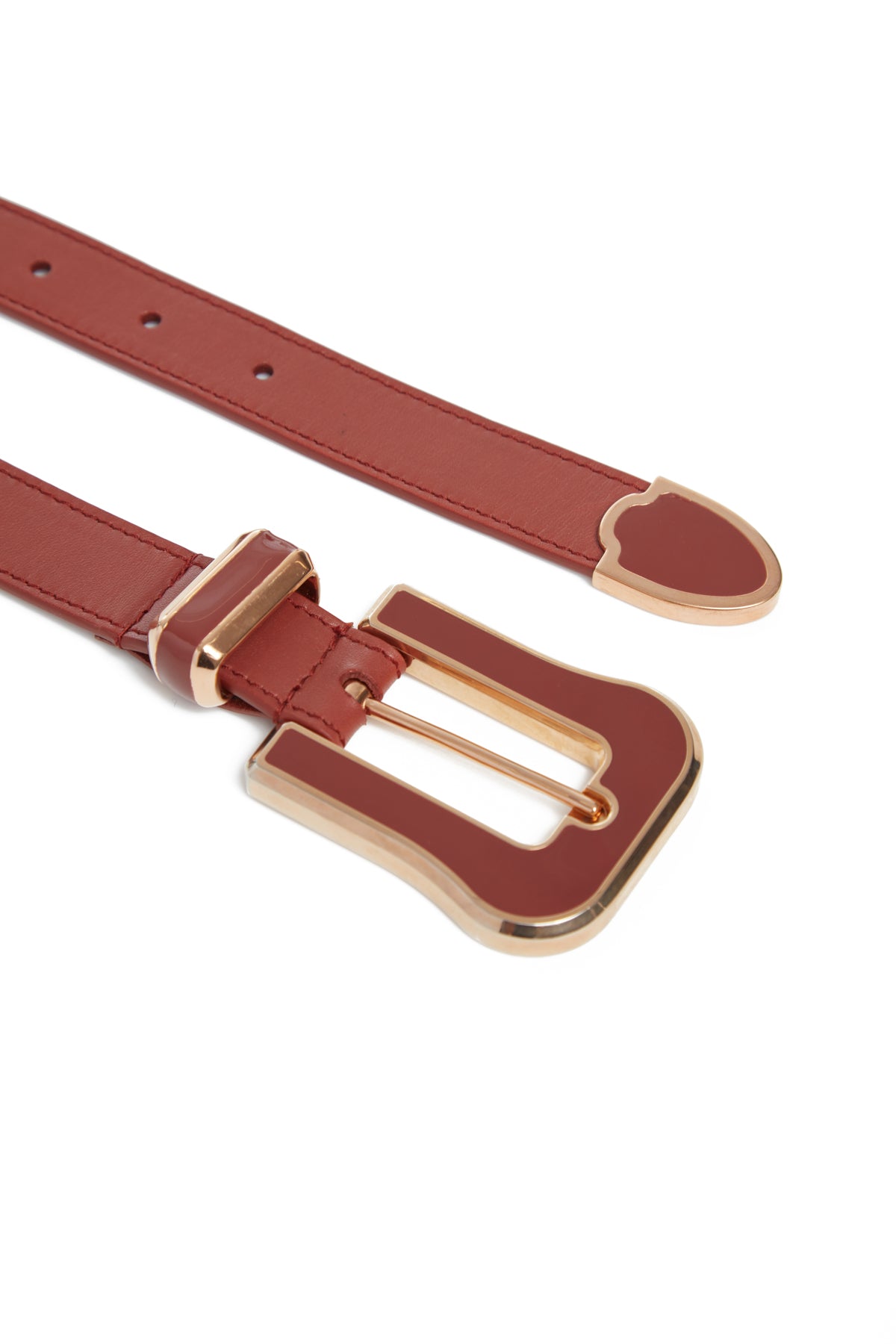 Austine Belt in Cognac Leather