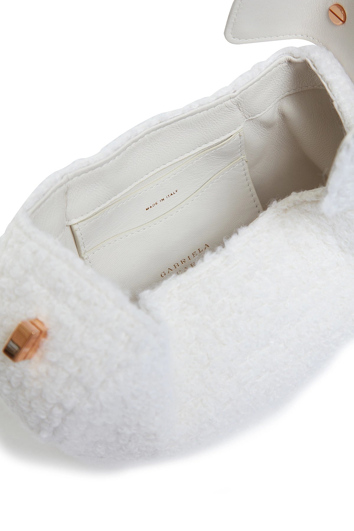 Demi Bag in Ivory Cashmere Boucle