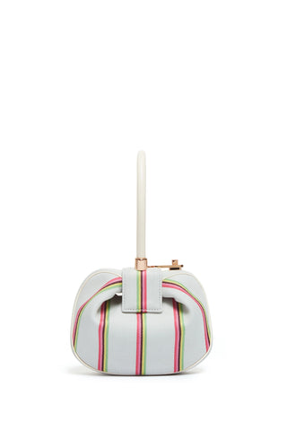 Ivory Striped Virgin Wool Demi Bag - Back View | Gabriela Hearst