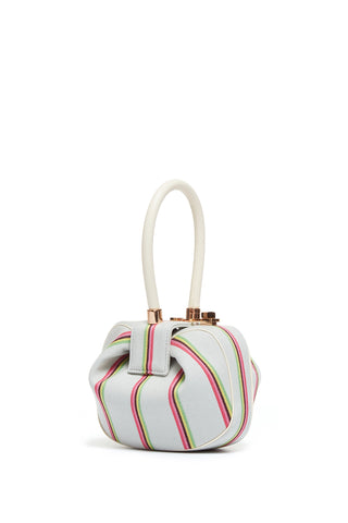 Ivory Striped Virgin Wool Demi Bag - Side View | Gabriela Hearst