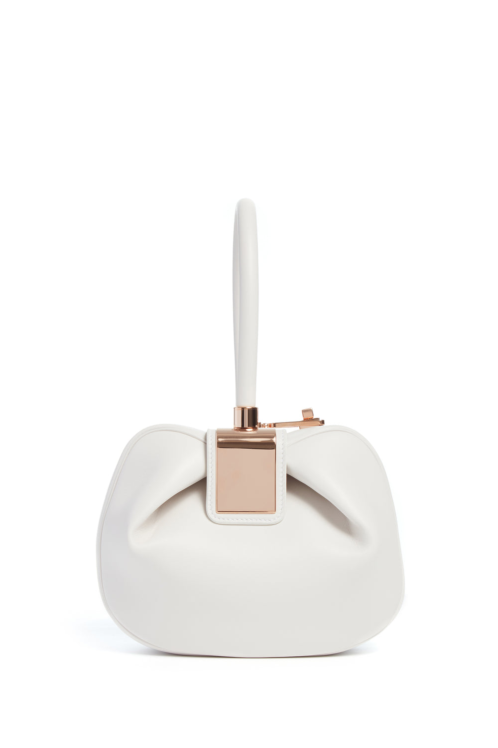 アイボリーナッパレザーのニナミダスバッグ