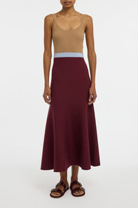 Flaminius Knit Dress in Bordeaux Multi Merino Wool