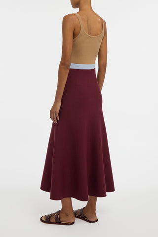 Flaminius Knit Dress in Bordeaux Multi Merino Wool