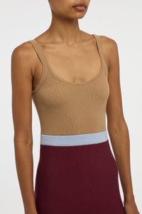 Flaminius Knit Dress in Bordeaux Multi Merino Wool