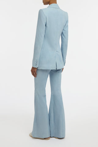 Leiva Blazer in Light Blue Suede