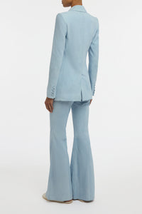Leiva Blazer in Light Blue Suede