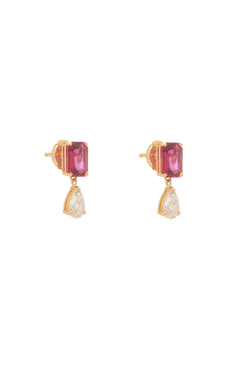 Ruby & Diamond Earrings