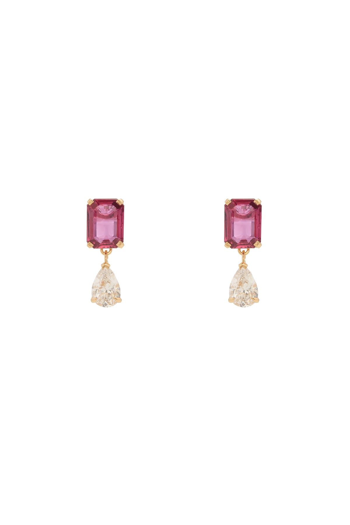 Ruby & Diamond Earrings