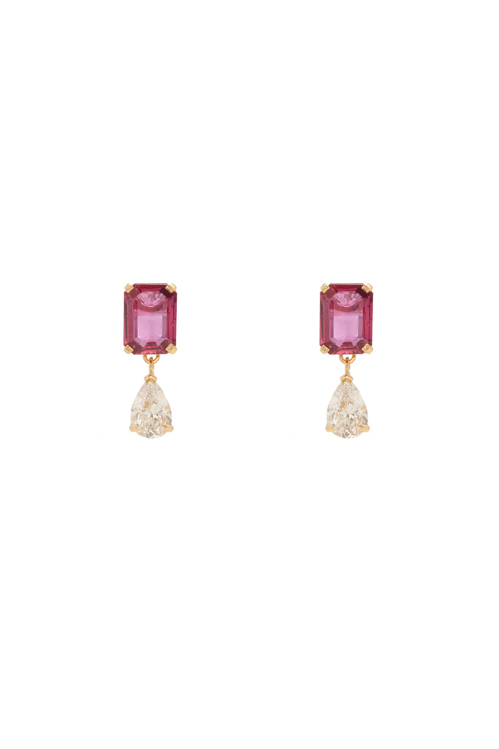 Ruby & Diamond Earrings