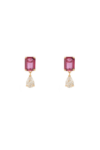 Earrings in Ruby & Diamonds