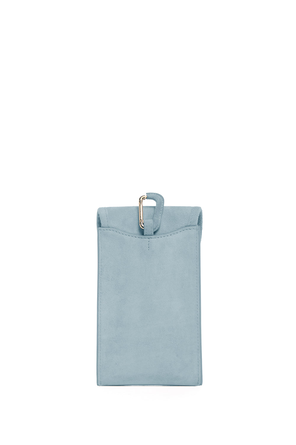 Sunglasses Pouch in Light Blue Suede
