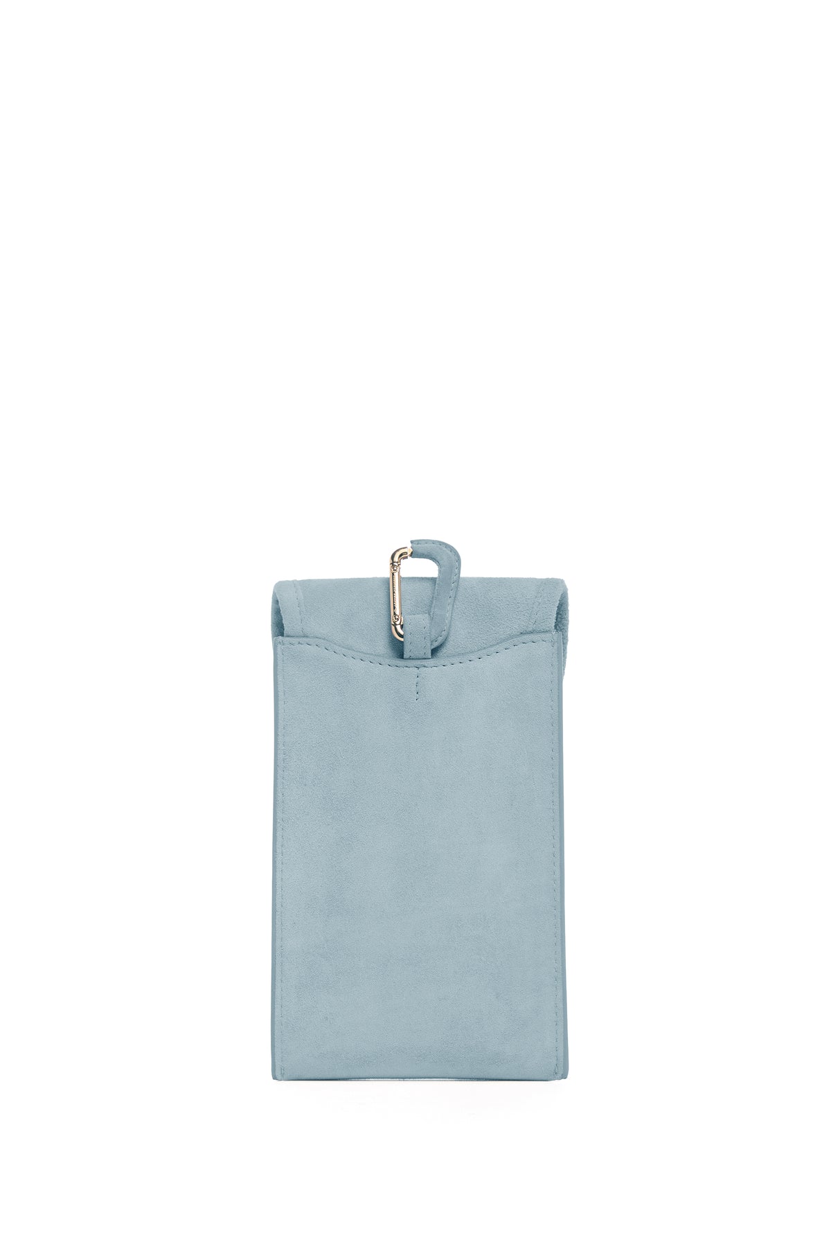 Sunglasses Pouch in Light Blue Suede