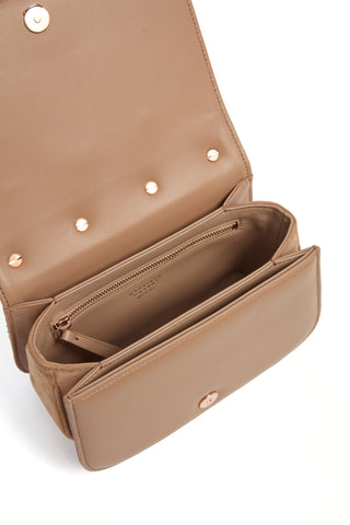 Small Dern Crossbody Bag in Nude Snakeskin & Suede