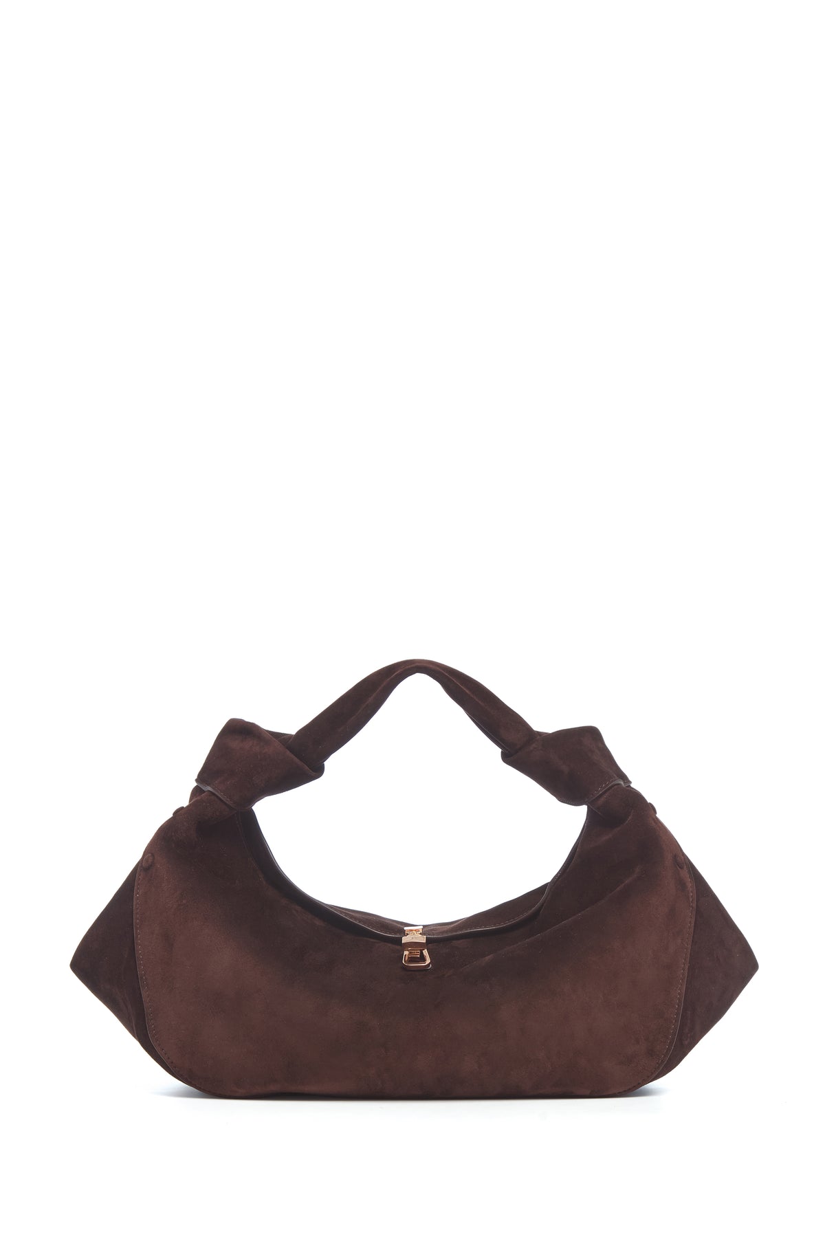 Small Antonia Bag in Dark Brown Suede