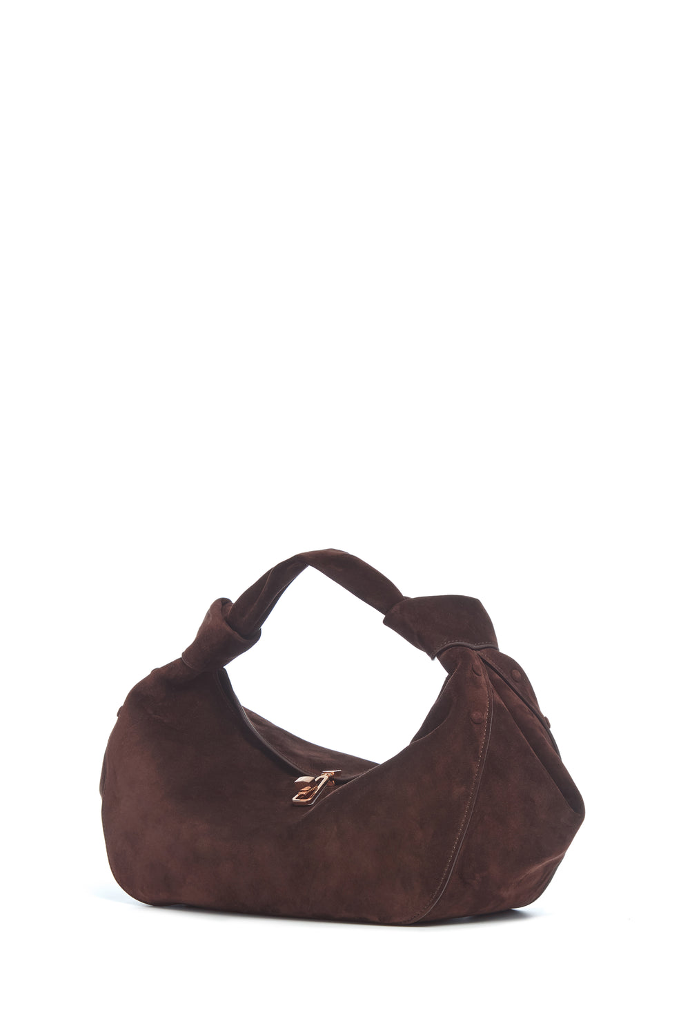 Small Antonia Bag in Dark Brown Suede