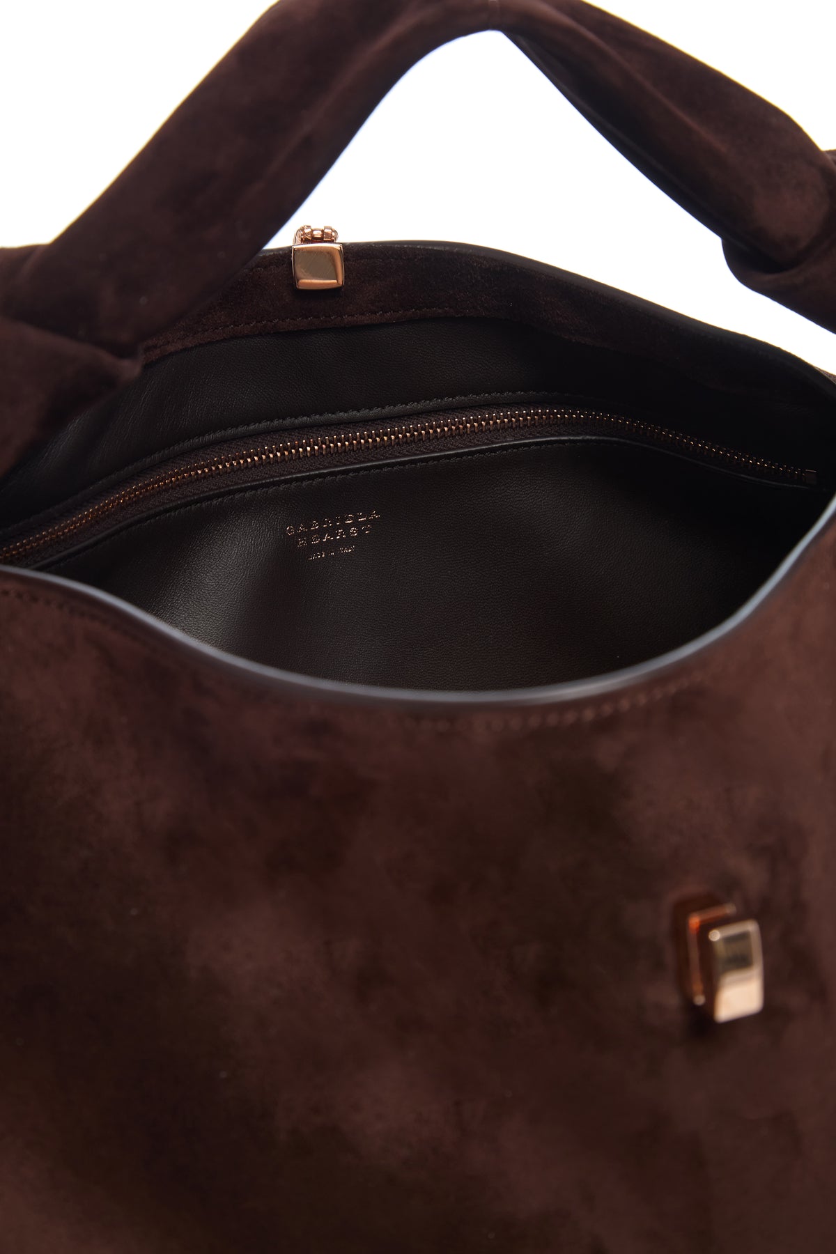 Small Antonia Bag in Dark Brown Suede