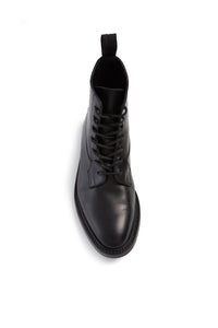 Calvert Military Boot in Black Leather