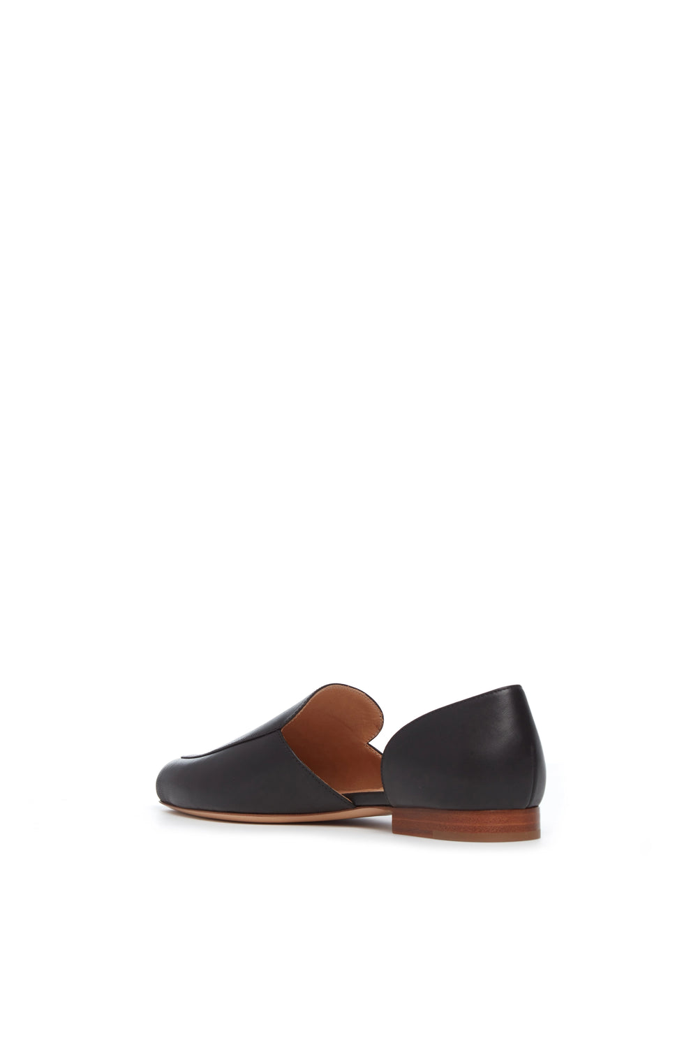 Jax Flat Shoe in Black Nappa Leather