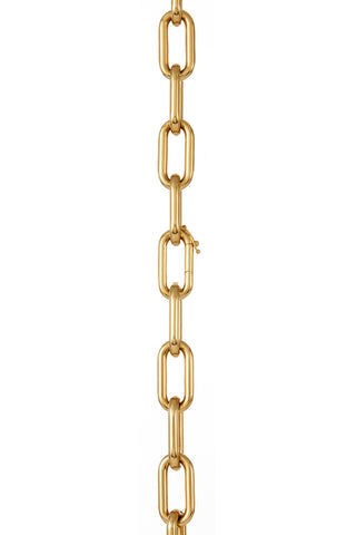 18K Yellow Gold Chain Links - Close-Up Detail View | Gabriela Hearst