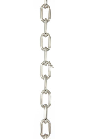 18K White Gold Chain Links - Close Up Detail | Gabriela Hearst