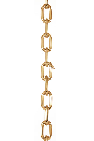18K Yellow Gold Chain Link Detail - Close Up View | Gabriela Hearst
