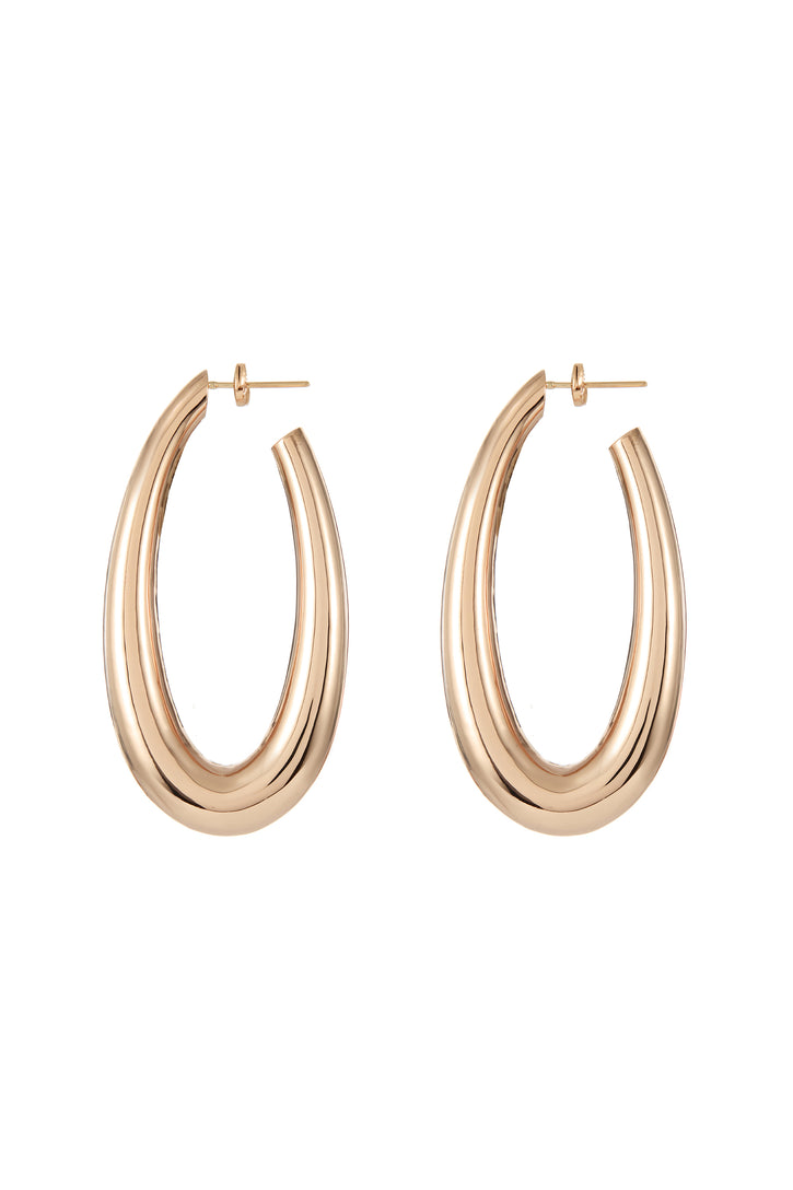 Blown Large Drop Earrings in 18K Rose Gold
