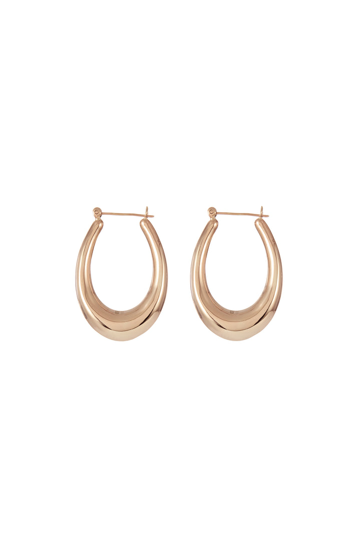 Blown Small Drop Earrings in 18K Rose Gold