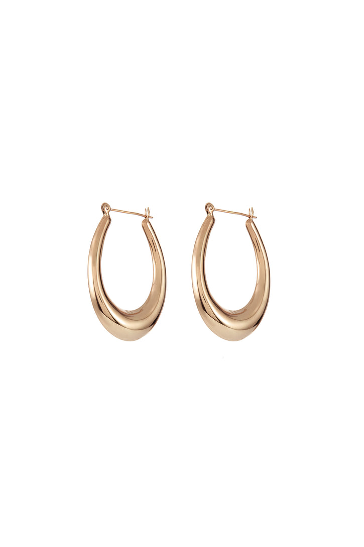 Blown Small Drop Earrings in 18K Rose Gold