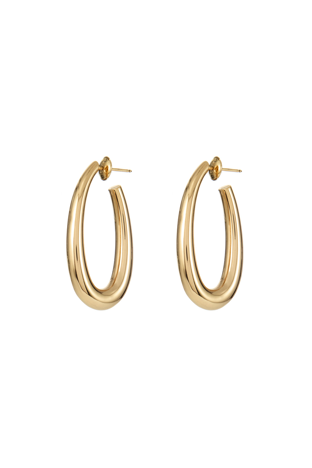 Large Drop Earrings in 18K Yellow Gold